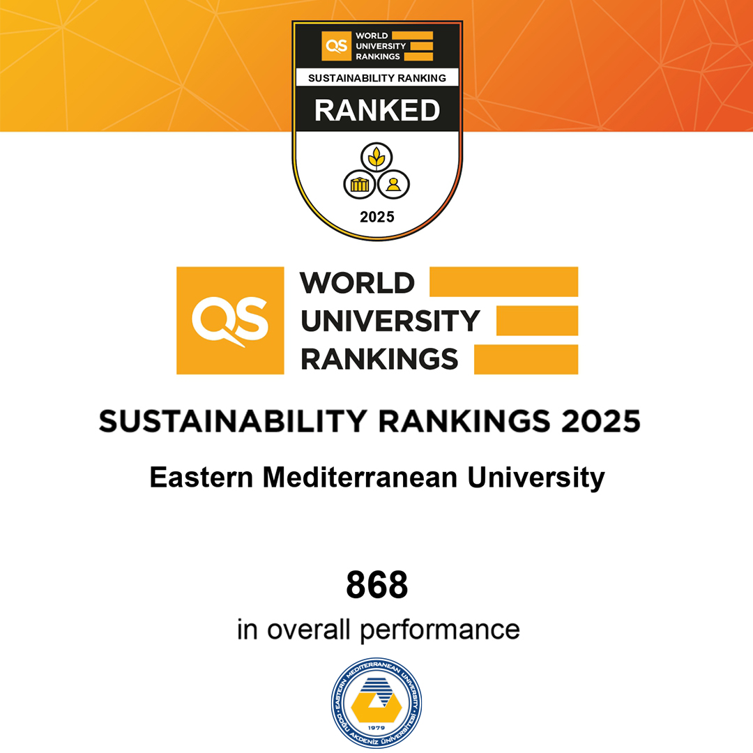 EMUOFFICIAL's tweet photo. DAÜ QS Sürdürülebilirlik Sıralaması 2025’te Yine KKTC’nin en İyi Üniversitesi Oldu ⭐️
Detaylar: https://t.co/DLTby9lH6h
______________
EMU – Once Again Featured as The Top University of TRNC in The Qs Sustainability Ranking 2025 ⭐️
Details: https://t.co/M5qzCyOlnh https://t.co/FuK3lkcyr9