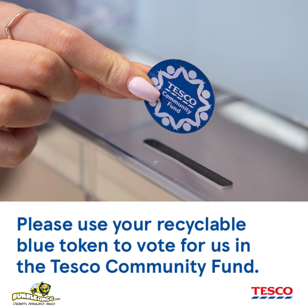BUMBLEance - Children’s Ambulance Service (@bumbleance_irl) on Twitter photo We’re included in the current round of the <a href="/TescoIrl/">Tesco Ireland</a> Community Fund in Abbeyfeale and Tramore . If you’re shopping in this store over the next few weeks, we’d really appreciate if you’d vote for us using your blue token. We’re included in the current round of the <a href="/TescoIrl/">Tesco Ireland</a> Community Fund in Abbeyfeale and Tramore . If you’re shopping in this store over the next few weeks, we’d really appreciate if you’d vote for us using your blue token.