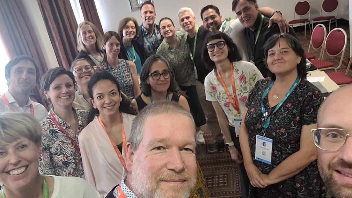 rafacalcon's tweet photo. At #IPBES11 #Transformativechange assessment is on the floor! Exciting! Ready! Committed and open! A big hug to the world from the CLAs and Co-chairs... #ForNature https://t.co/ogylaUXLBT