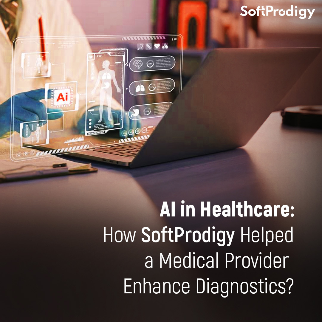 SoftProdigy's tweet photo. 🚨 #AI in #Healthcare: Transforming #Diagnostics!
#SoftProdigy’s #PrognosAI Medical Predictor is redefining precision in patient care.
Learn more about how we made it possible here 👉 https://t.co/B93IyEteDf https://t.co/iA9fJ4mnbe