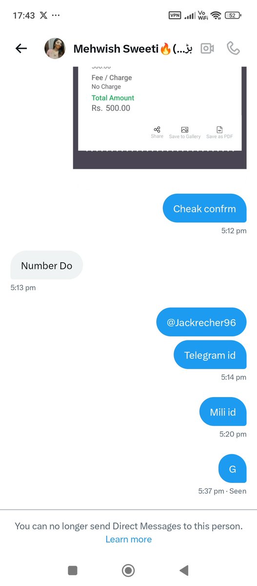 Hot_Inocent223's tweet photo. @Dragongirlss_1 koi faida howa 500 lykr block kar ky muh hi kala karwaya Apna, 👋👋 ye hal hai verified bando ka yaha

@Dragongirlss_1 
@MalikNoure30673 
@Hayaibrar 
@pakigodess 
@zainab276165125 
@kminahil555 https://t.co/1cpR4JTB9q