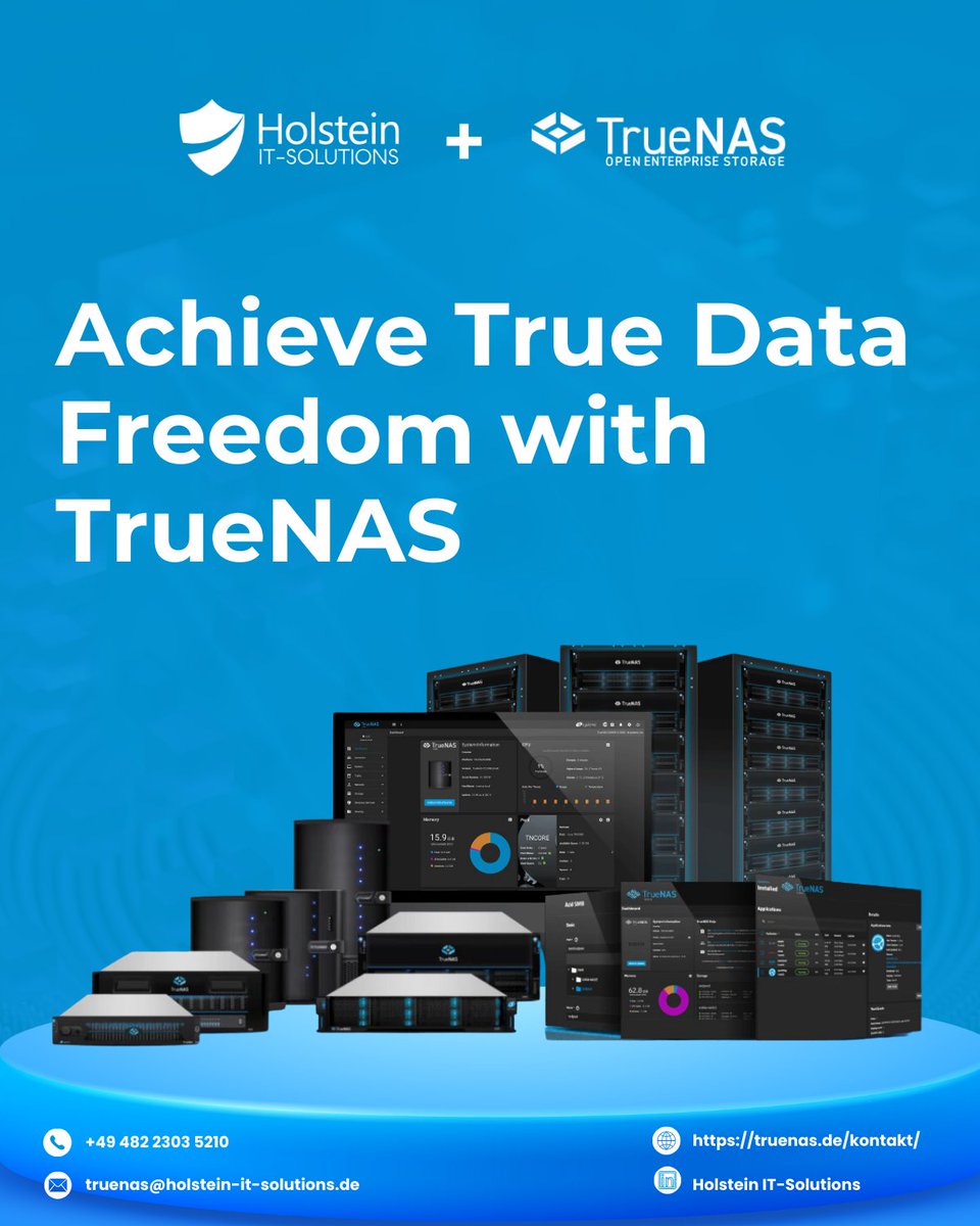holstein_it's tweet photo. Transform the way you store and access your data—perfect for businesses in healthcare, finance, education, IT services, and more!

Read it here: https://t.co/yrpSlsdYKt

#OpenSource #TrueNASEurope https://t.co/ywjLcS0PRz