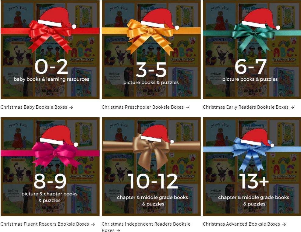 🎄 This Christmas, give the gift of imagination and joy with our Booksie Christmas Boxes!

📚 Storybooks, 🧩 puzzles, and 🧸 soft toys – starting at just GH₵150 for children aged 0–18.

Order here: buff.ly/3AVje5h 🎁

#BooksieChristmas #YoungReaders #ChristmasGifts