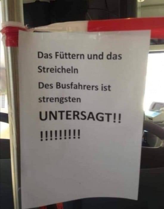 Alles ist verboten!! 😱