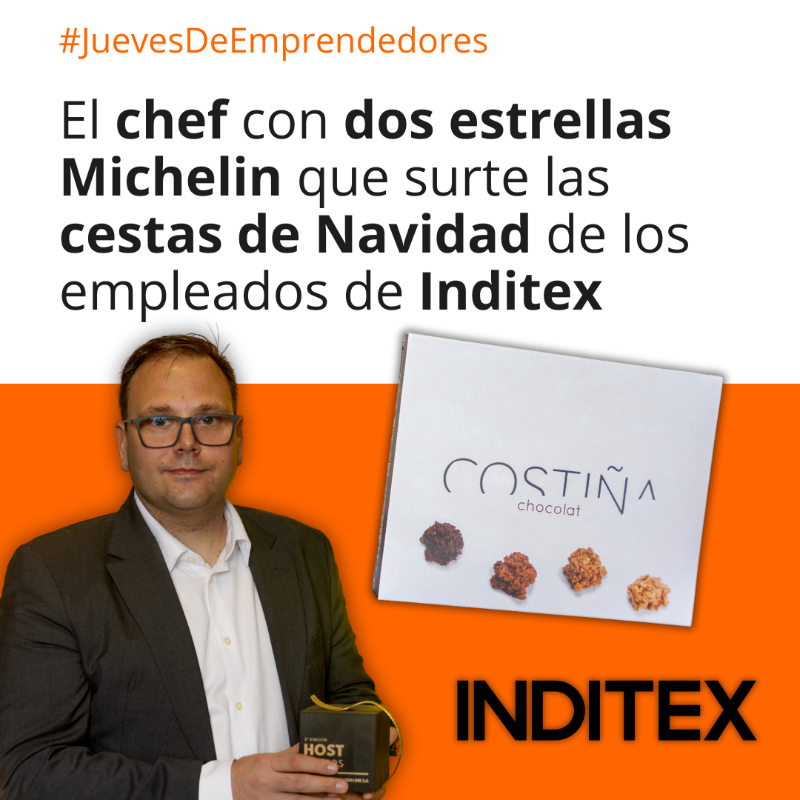elEconomistaes's tweet photo. 💡 #JuevesdeEmprendedores | 🧑‍🍳 Con dos estrellas Michelin y dos soles Repsol, Manuel Costiña regenta Retiro da Costiña desde su pueblo natal, Santa Comba (A Coruña).

🎁 En Navidad surte las cestas de empleados de Inditex con chocolates Costiña.

📲 @GmezAna te cuenta su historia