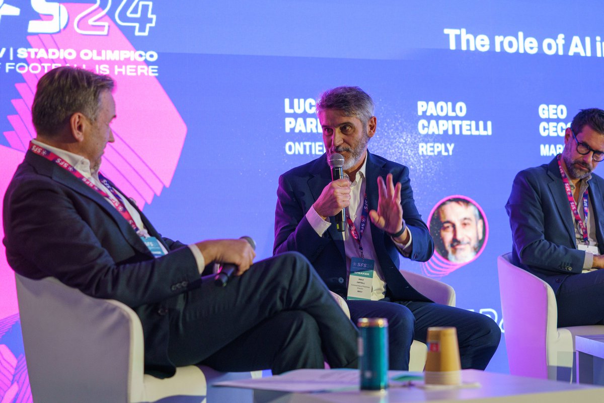 SF_Summit's tweet photo. 🤖⚽ "The Role of AI in Football"

#SFS24 panel - From performance analysis and #fanengagement to strategic decision-making, the discussion revealed how  #AI is shaping the future of the sport on and off the pitch.

👉 #SFS24 #AIinFootball #SportsTech #FootballInnovation https://t.co/2S9ZO7llD6