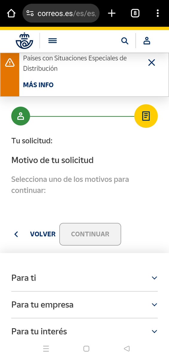 He intentado hacer la reclamación por el chat bot y me remitía al enlace que no funcionaba o RRSS, así que espero que de este modo se formalice mi reclamación.
Mi tiempo es tan valioso como el de sus trabajadores. <a href="/Correos/">Correos</a> <a href="/CorreosAtiende/">CorreosAtiende</a>