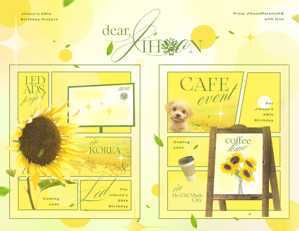 “𝐝𝐞𝐚𝐫, 𝐉𝐈𝐇𝐎𝐎𝐍” - 𝐉𝐢𝐡𝐨𝐨𝐧'𝐬 𝟐𝟓𝐭𝐡 𝐁𝐢𝐫𝐭𝐡𝐝𝐚𝐲 𝐏𝐫𝐨𝐣𝐞𝐜𝐭 

💌 𝗟𝗲𝘁𝘁𝗲𝗿 𝟭 - 𝗟𝗲𝗱 𝗔𝗱𝘀 𝗣𝗿𝗼𝗷𝗲𝗰𝘁 𝗶𝗻 𝗞𝗼𝗿𝗲𝗮
💌 𝗟𝗲𝘁𝘁𝗲𝗿 𝟮 - 𝗖𝗮𝗳𝗲 𝗲𝘃𝗲𝗻𝘁 𝗶𝗻 𝗛𝗖𝗠 𝗖𝗶𝘁𝘆
