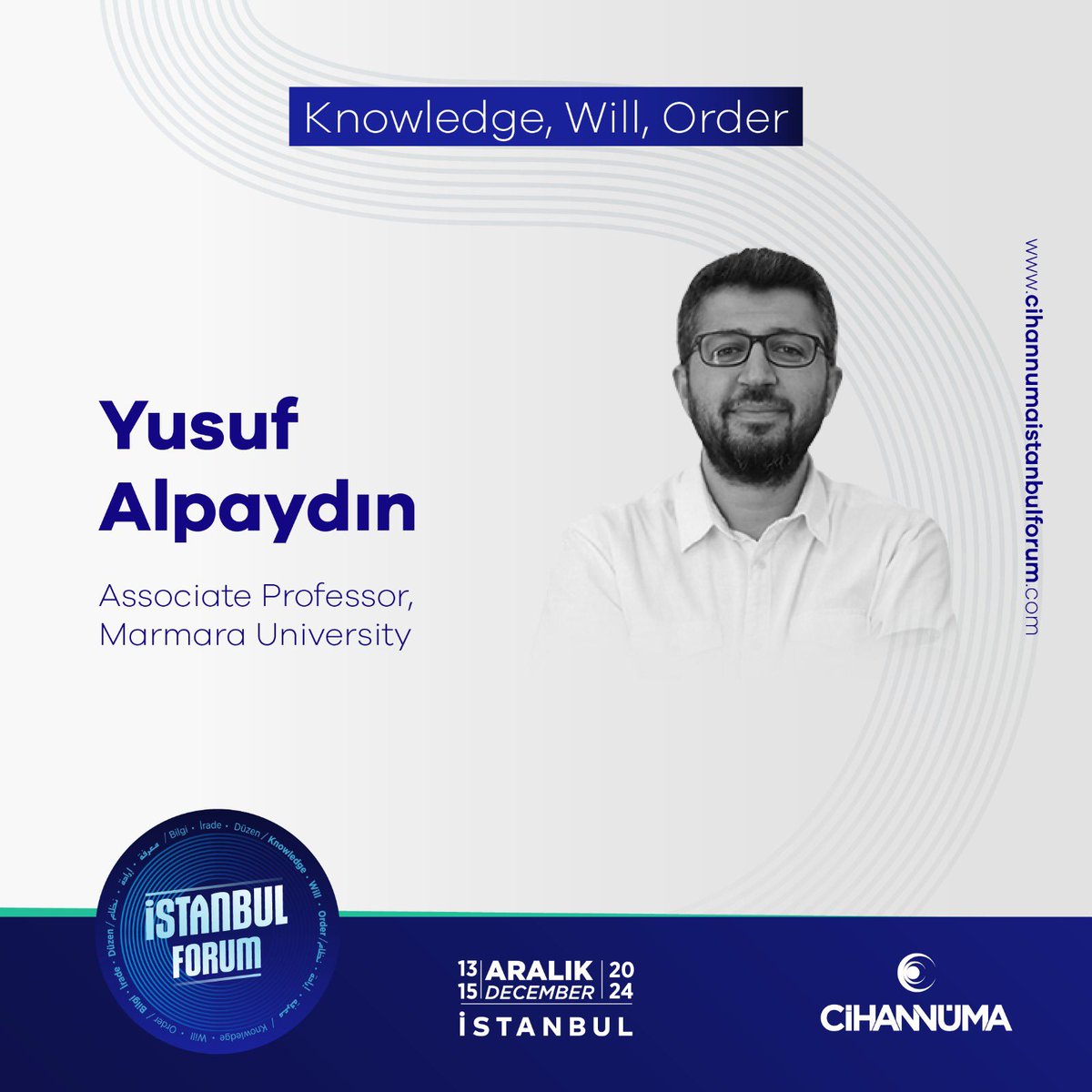 cihannumaforum's tweet photo. Yusuf Alpaydın at Istanbul Forum!

🗓December 13-15, 2024
📍Halic University

Yusuf Alpaydın Istanbul Forum’da!

🗓13-15 Aralık 2024
📍Haliç Üniversitesi 

🔗https://t.co/CAVNlfgoap

#istanbulforum #cihannuma #istanbul #forum https://t.co/gXgCy7geds