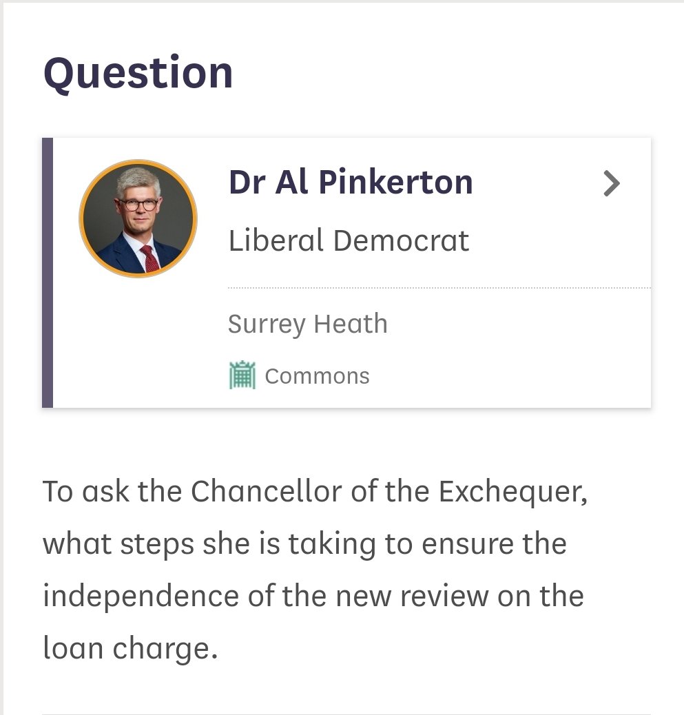LCAG_2019's tweet photo. Thank you @Alpinkerton for raising Written Questions on independence &amp; scope of #LoanChargeReview and to @jamesmurray_ldn for replies.

Many thousands of #LoanChargeScandal victims await  review James, please pause Loan Charge &amp; associated HMRC actions until Review finalised. https://t.co/eTTRewhL9U