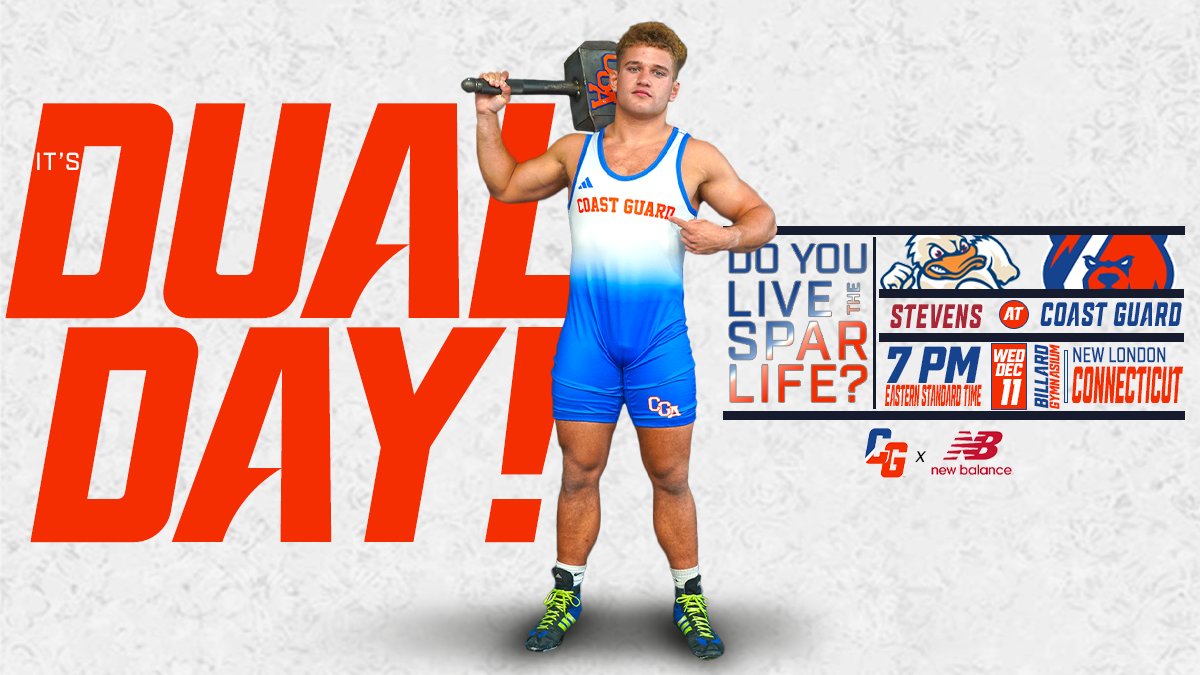 𝗣𝗮𝗰𝗸 𝘁𝗵𝗲 𝗥𝗮𝗳𝘁𝗲𝗿𝘀!

Tonight your Coast Guard Bears host their home opener against the Ducks of Steven's Institute in a battle of nationally ranked programs!

Catch us live on <a href="/FloWrestling/">FloWrestling</a> at 7 PM EST!
#AlwaysReady | #SPARLIFE