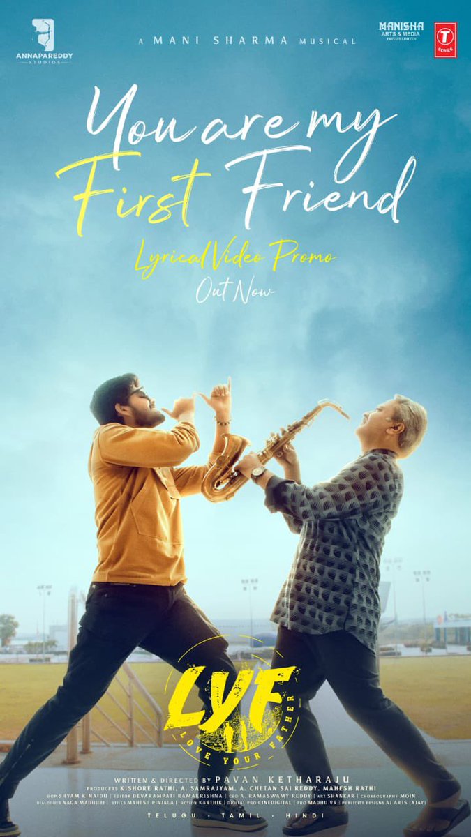 Rollmedia9's tweet photo. A soulful vibe awaits ✨
The Promo of #YouAreMyFirstFriend from #LYF is out now 🎵
▶️ https://t.co/5sju7xEi2X
A #ManiSharma Musical 🎶
@harsha_btw @kashikakapoor6 #SPCharan #ManiSharma @pavanketharaju @BhadramDr @actor_bunty @18streetboy @Annapareddystds @ManishaArts @vrmadhu9 @tseriessouth
#YouAreMyFirstFriend #LYF