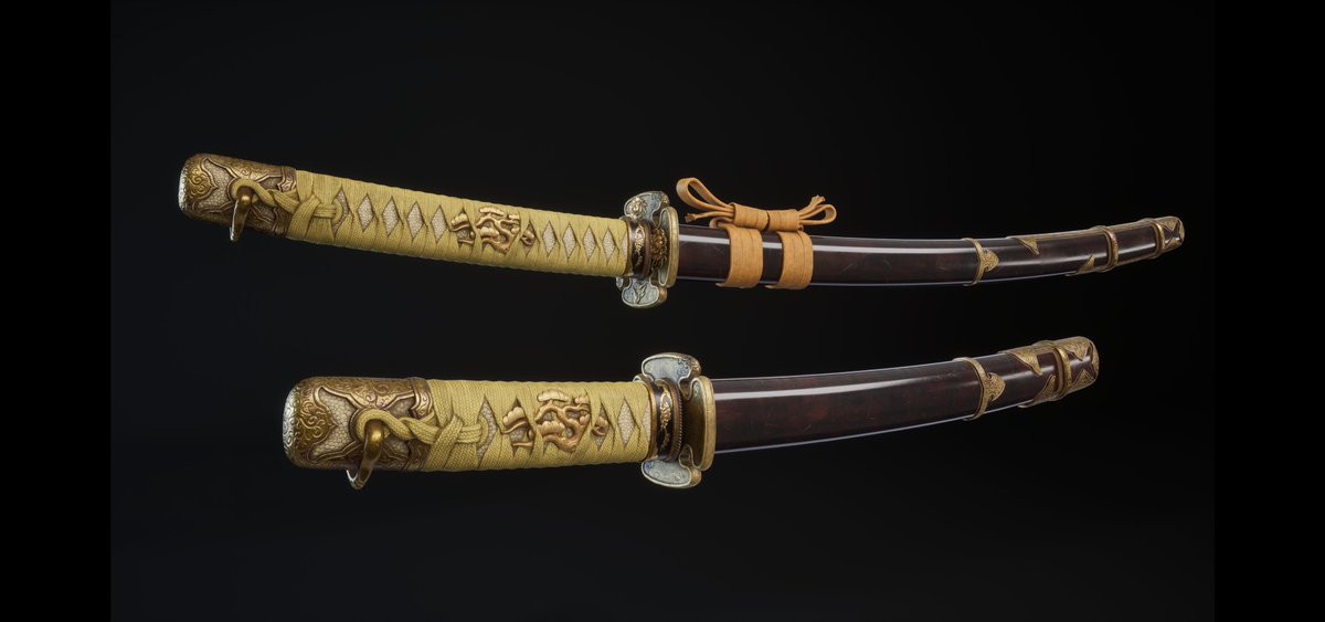 Wakizashi is a short sword usually worn in pair with katana.
This is the wakizashi you can also grab in my upcoming katana pack alongside with the katana. 😉
#UnrealEngine #blender3d #katana #samurai #japan #fab #UE5 #gamedev #indiedev #b3d