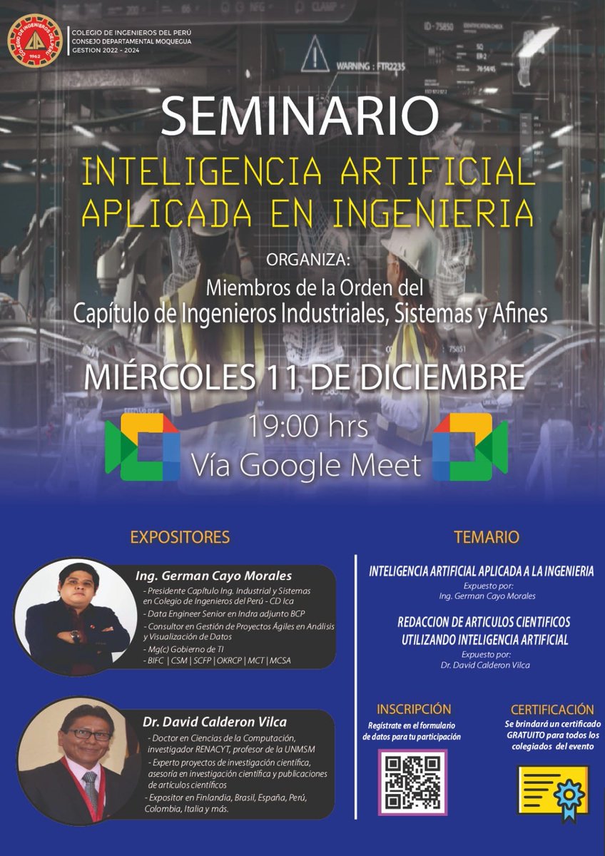 hdcalderon's tweet photo. Será un placer compartir con el colegio de ingenieros del Perú consejo departamental Moquegua https://t.co/kq3fDM2Cvy