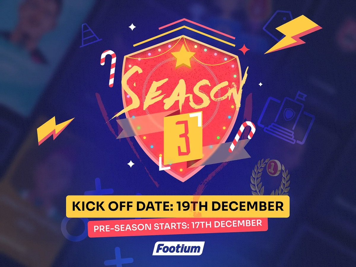 S3 FOOTIUM ANNOUNCEMENT: 17/12/24 🎄✨

Here is everything you need to know for the new <a href="/Footium/">Footium</a> Season! ⚽️

➡️ Academy Changes
➡️ Training Upgrades
➡️ Legendary Players &amp; More!

❤️♻️ Like &amp; Retweet To Help Me Out For This Content Creation My Friends, Thanks 🏆

A Thread 🧵