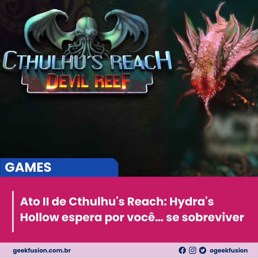 ogamewire's tweet photo. Ato II de Cthulhu's Reach: Hydra's Hollow espera por você… se sobreviver.

#Games #Steam #Horror #Terror #Cthulhus #Reach #Hydra #Hollow #Ato #Lovecraft #TheFineArc #FirstBreakLabs #Devil 

Confira:  https://t.co/J5UvpPcwwN https://t.co/oT5IW3VSzw