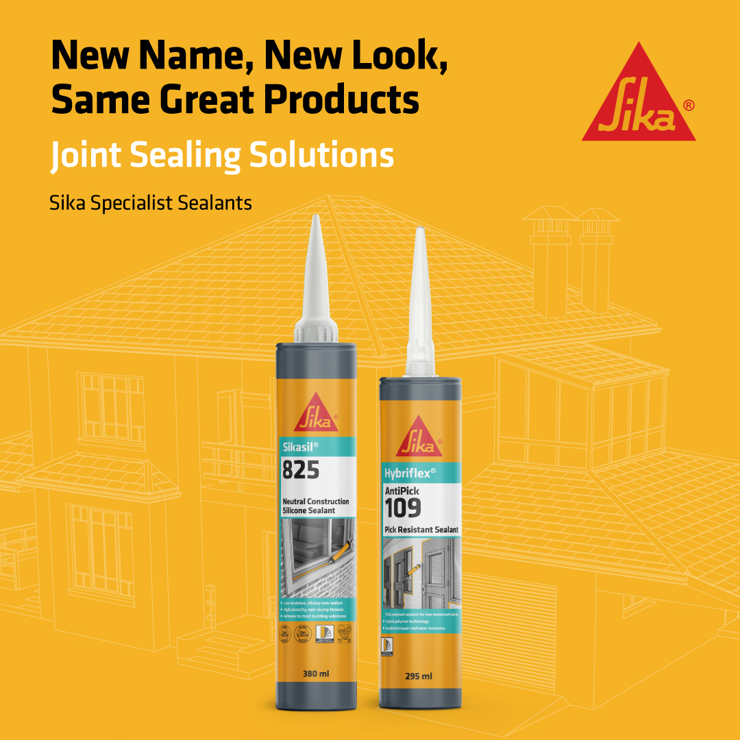 SikaLimited's tweet photo. 🔩 Keep your joints secure with Sikasil®-825 and Sika® Hybriflex® AntiPick 109!
Trusted solutions for all your sealing needs.
Learn more here: https://t.co/L4D74Y0Xzb
#SikaSpecialistSealants #JointSealing https://t.co/0iCpefM0cp