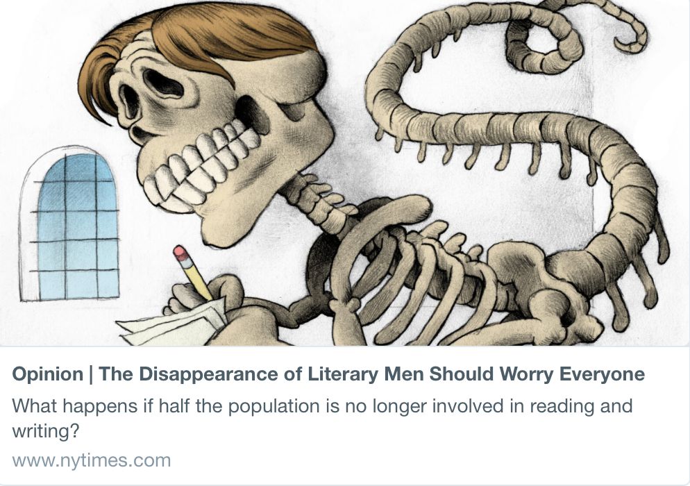 This Wednesday, take a minute to read an excellent piece about the literary gender gap and why this phenomenon impacts our culture! <a href="/nytimes/">The New York Times</a>
#reading #culture #humanities #feminism #masculinity
 nytimes.com/2024/12/07/opi…