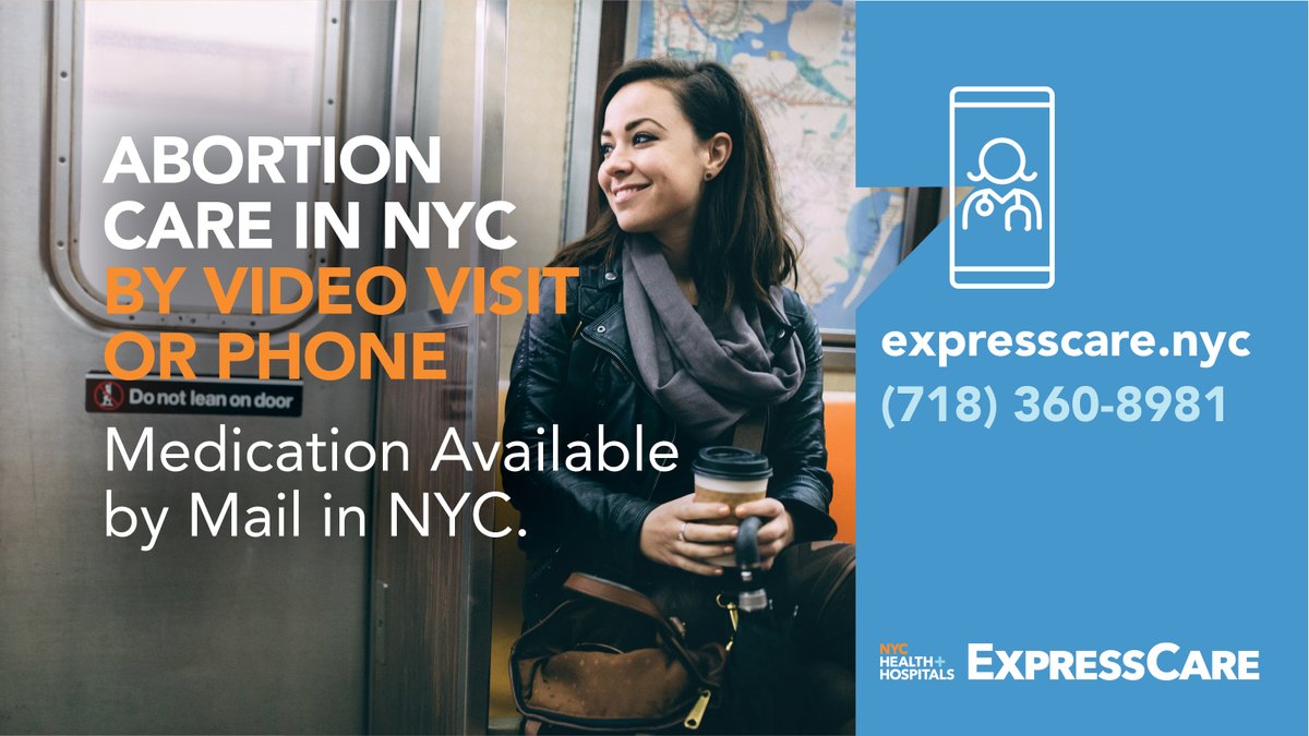 Abortion Care is health care. <a href="/NYCHealthSystem/">NYC Health + Hospitals</a> is proud to provide reproductive health services to New Yorkers in person &amp; via #telehealth through virtual ExpressCare. bit.ly/3Sm8GAP