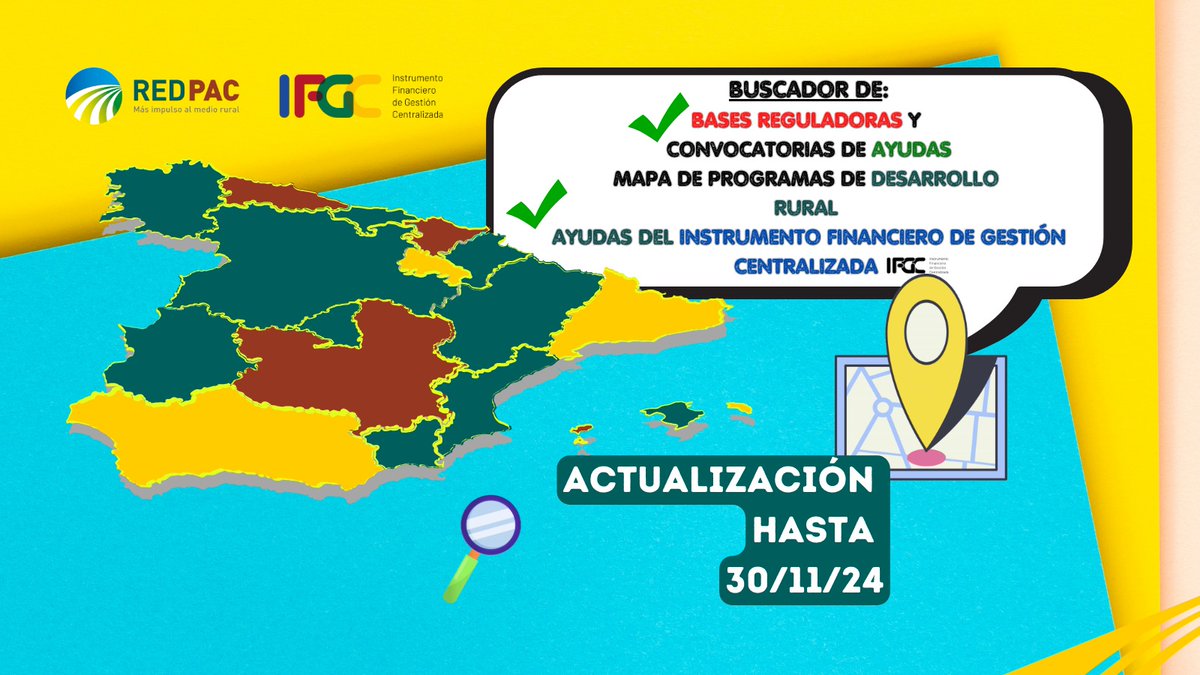 redPAC_'s tweet photo. 🎄¡JO, JO, JO: las ayudas mensuales de #Diciembre!
👉Convocatorias de ayudas #Territoriales según sus Programas de Desarrollo Rural (PDR) ➕ Ayudas del Instrumento Financiero de Gestión Centralizada (IFGC)
🗺️Buscador de la Red PAC por cada territorio: https://t.co/xzEldibd1j https://t.co/FjjnaQ8wa8