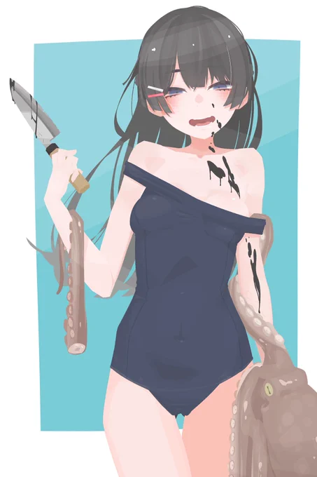今年の楽しかったお絵描き、ない委員長。#みとあーと 