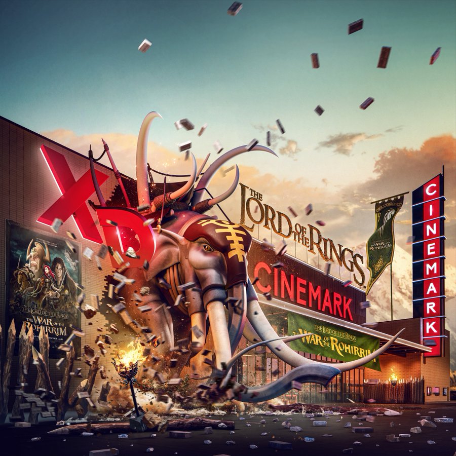 AI gaat los op nieuwe Lord of the Rings: War of Rohirrim CineMark XD banner