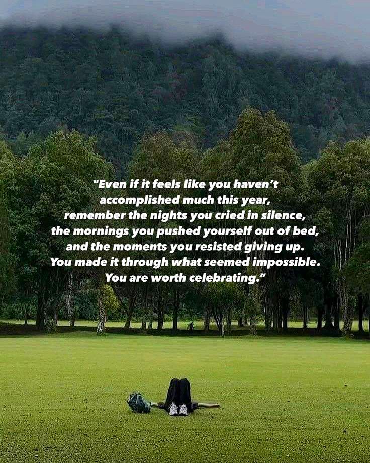 You are doing great. Proud of you.