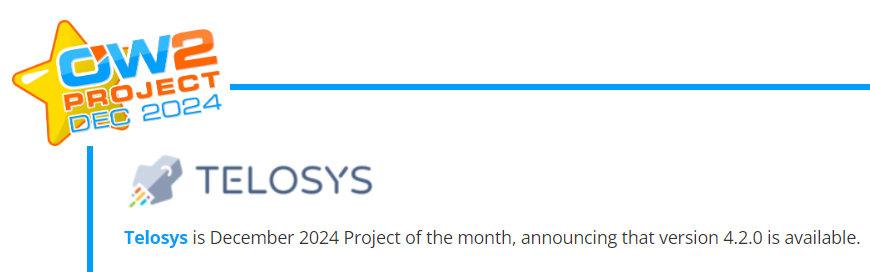 telosys's tweet image. Telosys is December 2024 @ow2 Project of the month. 
ow2.org/view/OW2-Proje… 

#opensource #codegeneration #codegenerator #modeldriven #softwaredevelopment #softwareengineering #code
#programming #developer #code #programmingtools