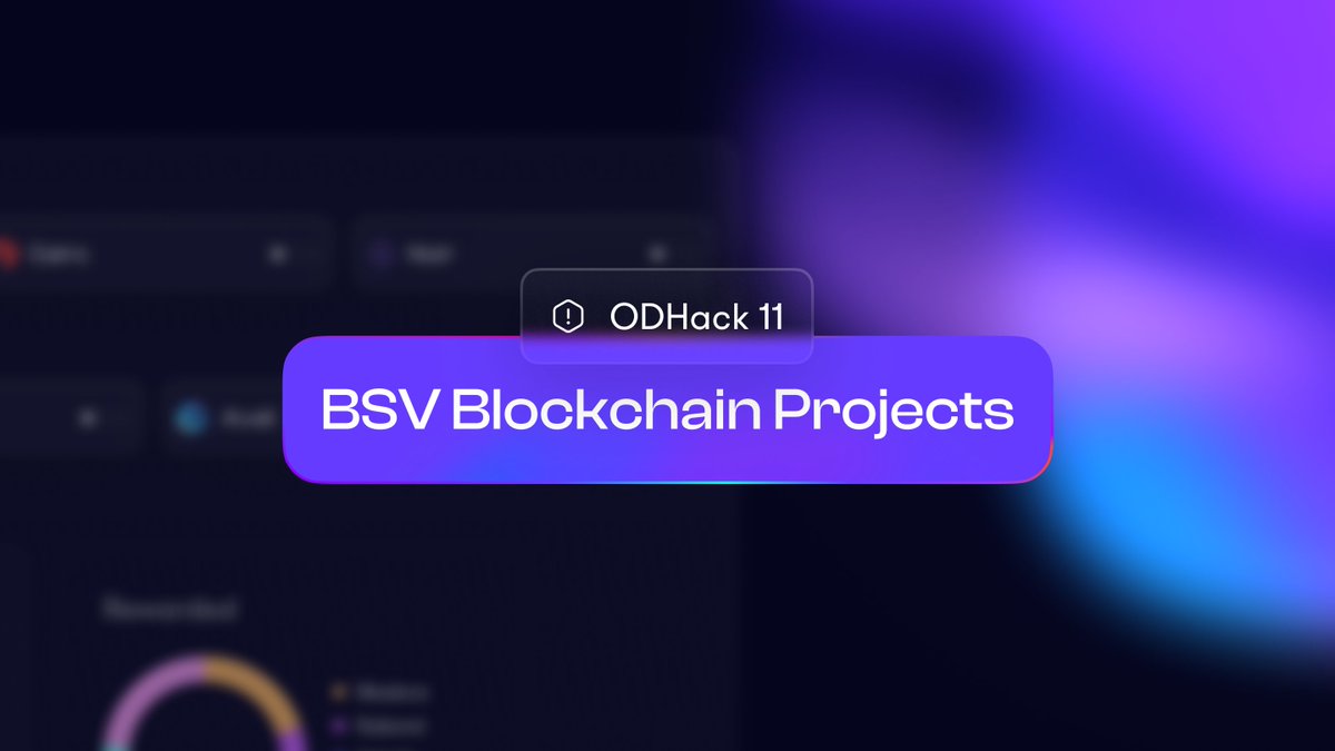OnlyDust_com's tweet photo. For #ODHack 11, @BSVBlockchain is coming back with one brand new project 🔥

With BSV Blockchain & AI Synergy, the goal is to experiment with how BSV blockchain and AI can work together to solve critical problems in areas like data integrity, security, micropayments and beyond

Learn more here: https://t.co/aGQisk7jjG