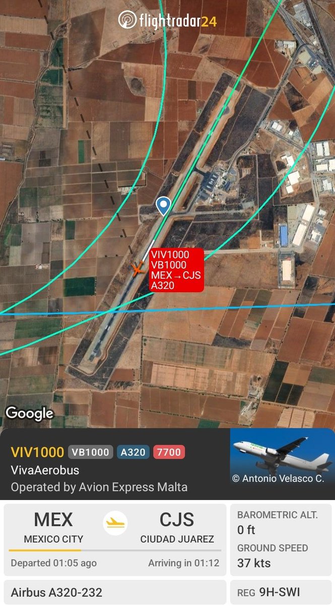Turbinetraveler's tweet photo. flight #VB1000 has diverted to Zacatecas International Airport. https://t.co/ZlOzreOUSp