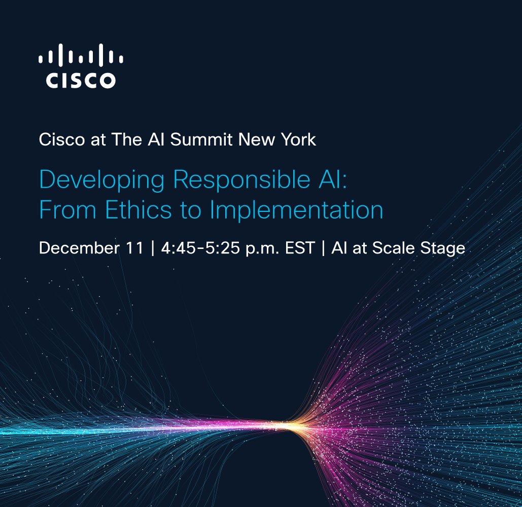 CiscoEvents's tweet photo. Join Cisco today at #TheAISummit in New York! Visit us at booth #151 for exciting demos, prizes, and more. Make sure to attend our speaking sessions. Learn more ➡️ https://t.co/ZKf5PUK8uc https://t.co/5EPPmoD8FA