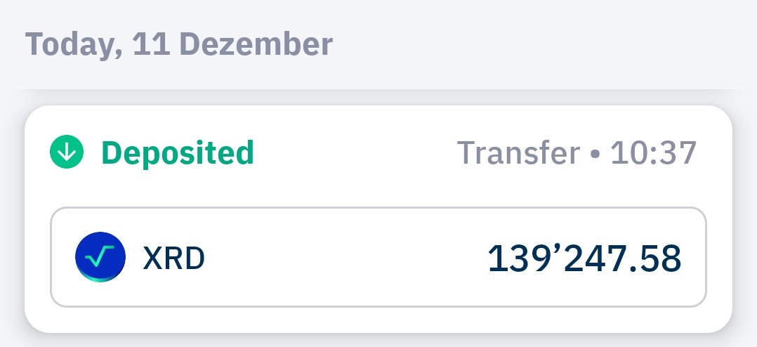 I bought almost 140k $XRD this morning, around 0.031$. If you know, you know.

#radix is the best L1 out there.