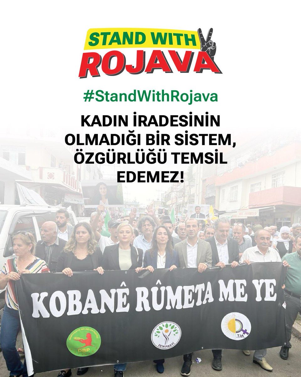 Ortadoğu’da özgür bir toplumun inşası, kadınların özgürlüğü ve ekolojik yaşam için #StandWithRojava