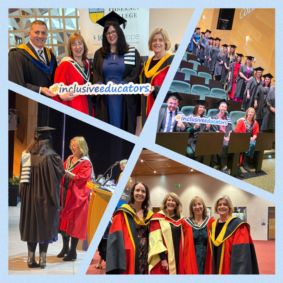 HiberniaCollege's tweet photo. Some pictures from our second ever graduation, in conjunction with @ICEPEurope, of our MA / PG Dip (Arts) in Inclusive and Special Education. 
#HCGrad #HCGraduation #HCGrad24 #HCGrad2024 https://t.co/btFecPJ3Vr
