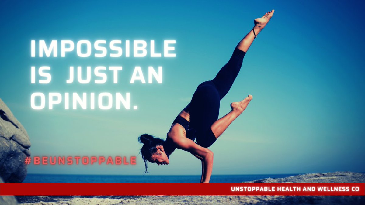 AndUnstoppable's tweet photo. Impossible is just an opinion.

#beunstoppable #beinspired #myunstoppable #inspirationalquotes #selfmotivation #cbdwellness #livefit https://t.co/zEfUQCXiQP
