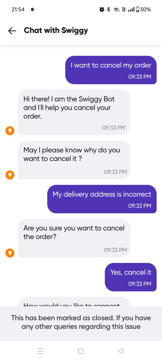 ANANDNiknikhil's tweet photo. Hi @SwiggyInstamart. What is the problem with your app and policies? Please train your support staff. I placed an order at 21:32 Hours and placed a request for cancellation of the same even before it was packed but I have been charged a cancelled fees of 100% of the order amount https://t.co/abfyFKxcEV