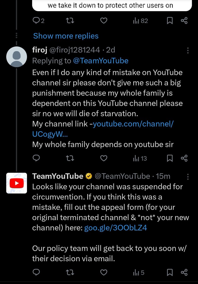 adamatik_0's tweet photo. @TeamYouTube @YouTube Is a fraudulent company. This week over 5K channels have all been randomly banned for the same lie. The ss here are only a tiny amount that I have.
This is not just about me anymore, its about stopping YouTube from trying to break laws. #FreeSmallCreators https://t.co/dC1y6rzm0F