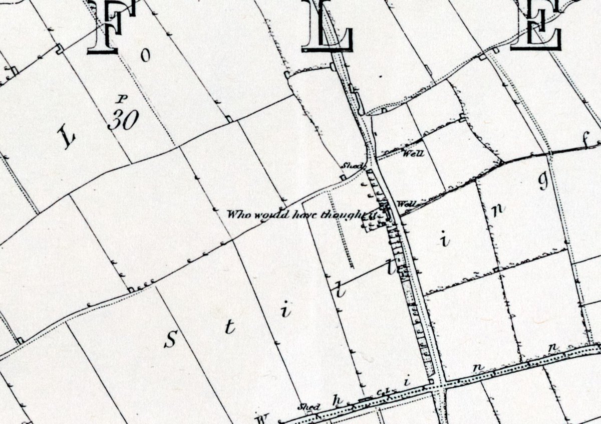 'Who Would Have Thought It' - an intriquing place-name on the 1851 edition 6 inch OS map [sheet 206] for #Stillington, for our last #MapMonday of 2024... #HappyNewYear 🎆