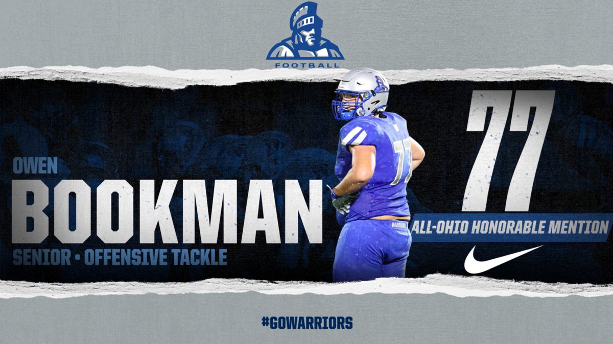 Owen Bookman DIII All-Ohio Honorable Mention