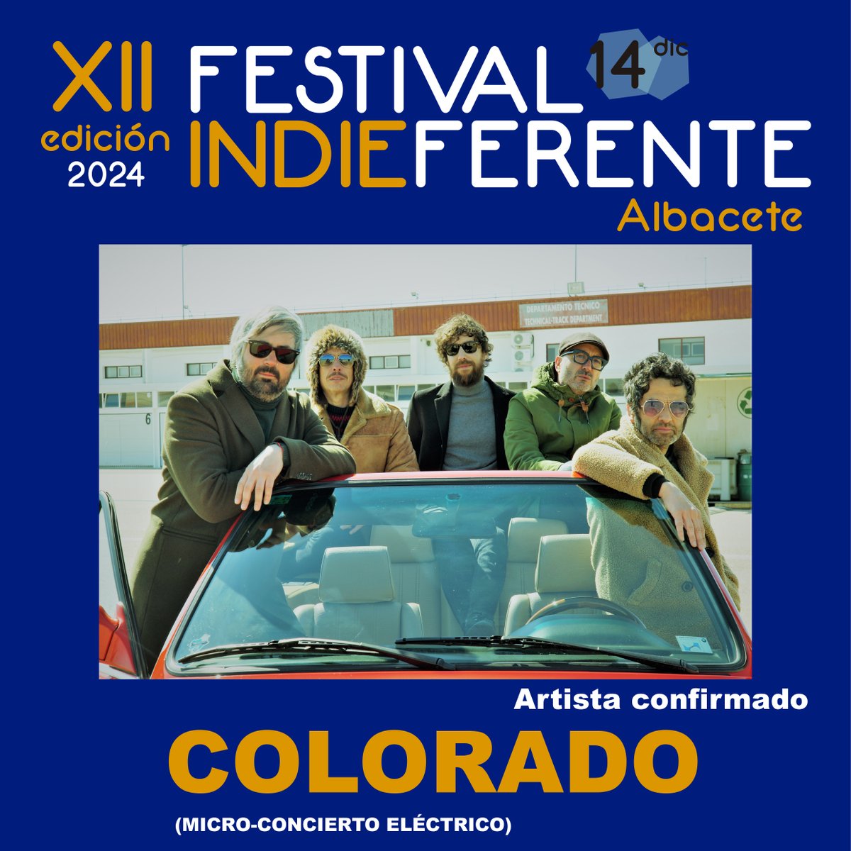 ModestoColorado's tweet image. Confirmados para el #festivalindieferente de Albacete, el sábado 14 de diciembre.