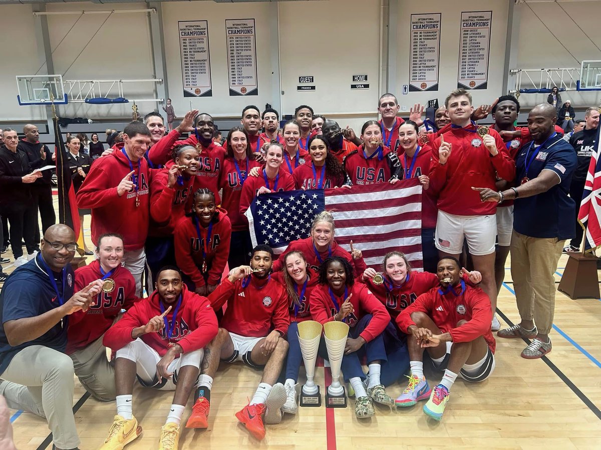 uscga_wbb's tweet image. Ensign Kira Wood (‘24) played for Armed Forces Team USA in the SHAPE International Basketball Tournament securing the championship and earning  MVP. 🐻🏀🇺🇸
Kira also had an outstanding performance in the Armed Forces Classic earlier this year. Congrats Kira! #gocoastguard #legacy