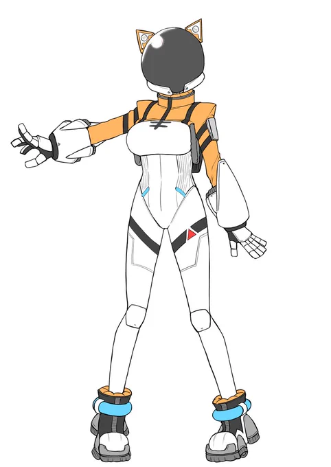 逆に露出を全くしない新衣装と予想描く前はサイバーな宇宙服を考えてたのにな??? #七星みりり新衣裳予想 