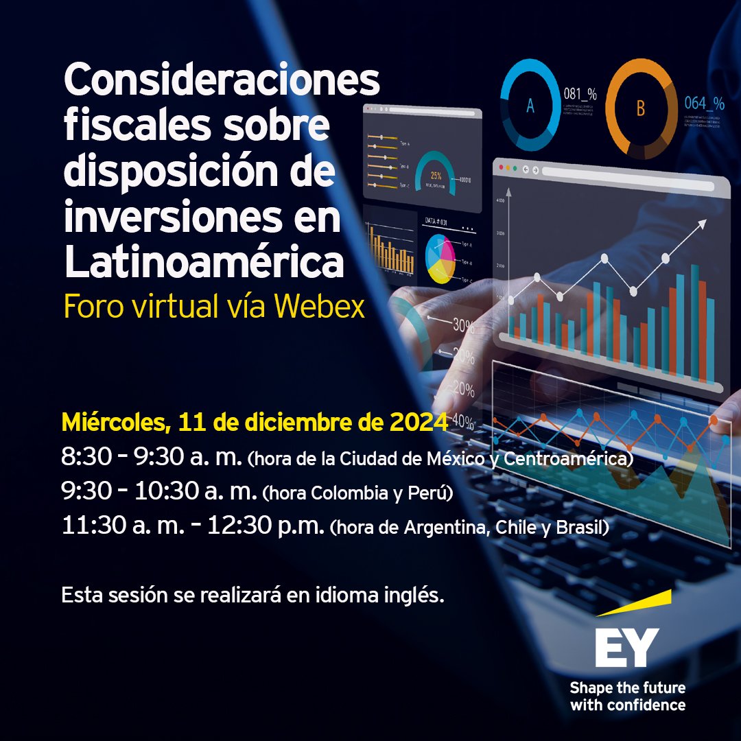 Ya estamos por comenzar el Webinar sobre transacciones en Latino América a cargo de socios de <a href="/EY_Tax/">EY Tax</a>
de la Región <a href="/EY_Argentina/">EY Argentina</a>