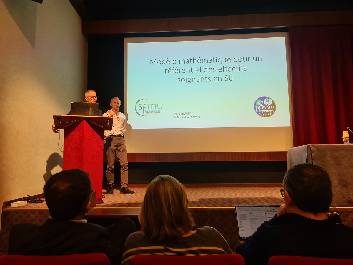 Journée <a href="/SUdF_Officiel/">Samu-Urgences France</a> 👉 présentation du nouveau référentiel RH, un outil innovant pour adapter le ratio de patients par soignant à l'activité! SUdF soutient la PPL <a href="/BernardJomier/">Bernard Jomier</a> qui sera étudiée en janvier en séance publique à l'<a href="/AssembleeNat/">Assemblée nationale</a>! <a href="/guillaumegarot/">Guillaume GAROT</a> #urgences #sante