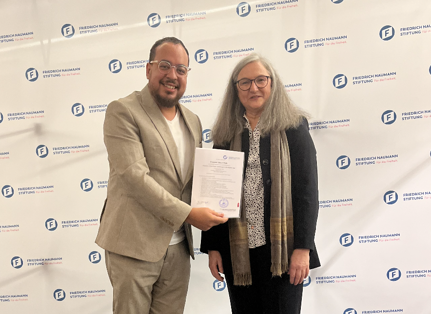 Ghassanbenc's tweet photo. Thrilled by the insights from the "Freedom of the Press: Challenges in the Digital Age" masterclass by @IAF_Gummersbach . Engaging with experts and peers from 20+ countries has immensely enriched my perspective. https://t.co/opJgNM0vGL
