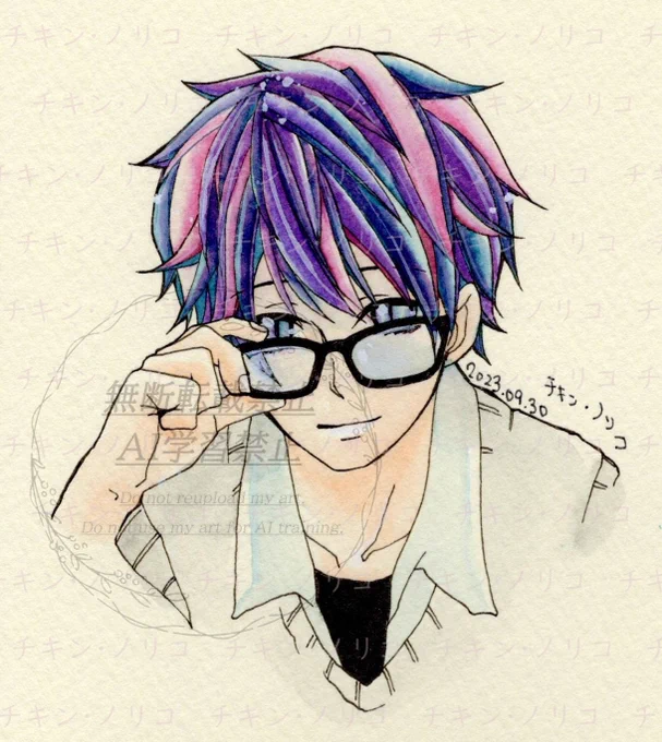 #100日チャレンジ 92日目再掲メガネを外すシリーズ④大人しそうな顔とで優等生ぶってますが訳ありバイト((*/□\*)!)を掛け持ちしている男子高校生稼いだで遊ぶ!…のではなく病弱な母と兄弟の為コッソリ家に入れてる親孝行くん。。 