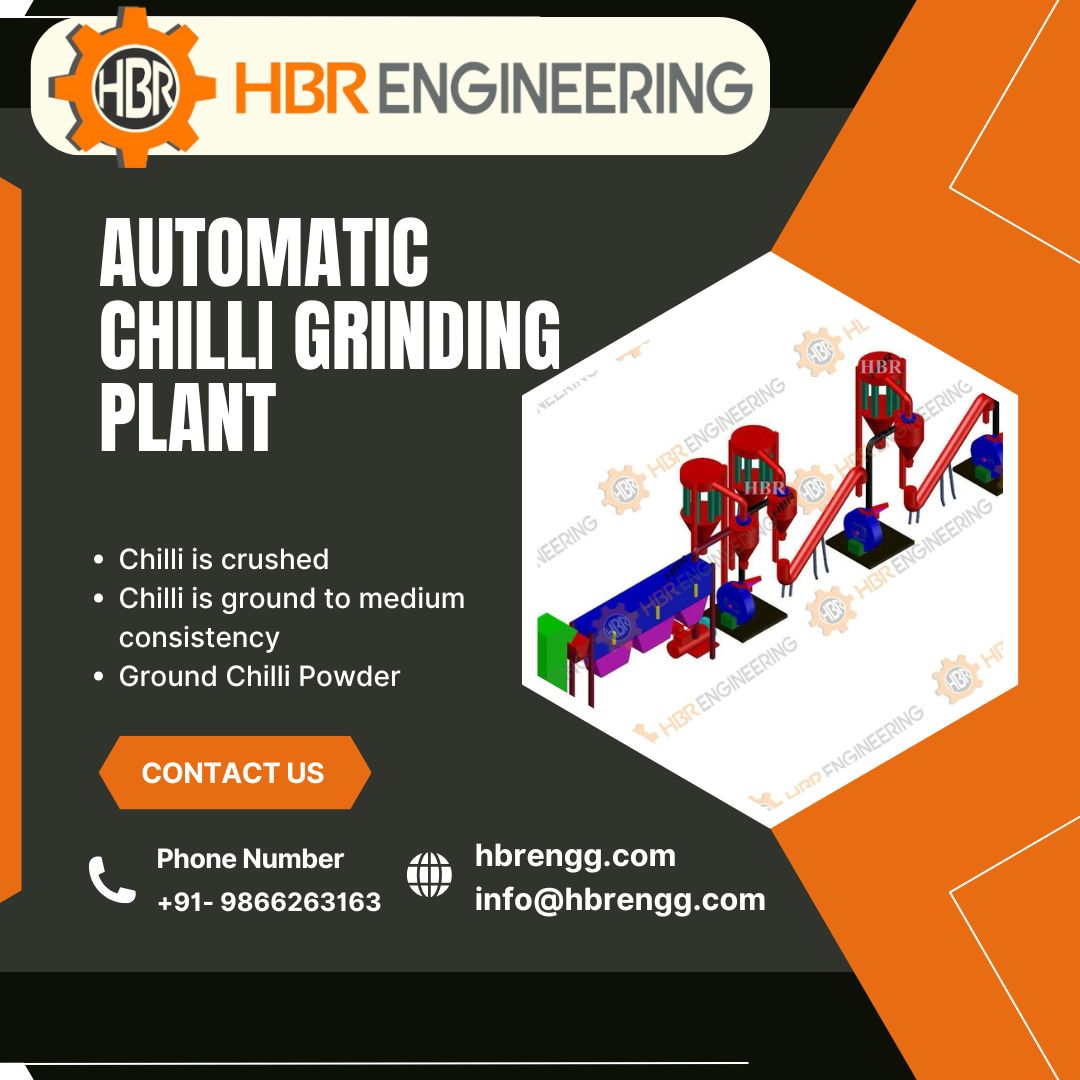 HBREngineering's tweet image. 📷 Automatic Chilli Grinding Plant – Spice Up Your Efficiency!
Boost your production with HBR Engineering’s cutting-edge Automatic Chili Grinding Plant. Visit us hbrengg.com/automatic-chil… or call us 098662 63163
#chilligrindingplant #SpiceProcessing #hbrengg #automaticgrinding
