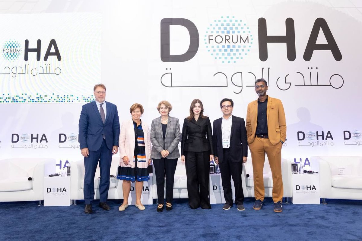 Democracy and Culture Foundation (@demculturefnd) on Twitter photo Culture's role in global diplomacy took center stage at the 2024 <a href="/DohaForum/">Doha Forum</a>. Our Chair, Irina Bokova, joined Dr. Andreas Goergen, Razi Ahmed <a href="/razi_ahmed_/">Razi Ahmed</a> <a href="/lhrlitfest/">LLF</a>, Khalid Albaih <a href="/khalidalbaih/">ود البيه</a> & Gayane Umerova for this vital discussion. #CulturalDiplomacy #DohaForum2024 Culture's role in global diplomacy took center stage at the 2024 <a href="/DohaForum/">Doha Forum</a>. Our Chair, Irina Bokova, joined Dr. Andreas Goergen, Razi Ahmed <a href="/razi_ahmed_/">Razi Ahmed</a> <a href="/lhrlitfest/">LLF</a>, Khalid Albaih <a href="/khalidalbaih/">ود البيه</a> & Gayane Umerova for this vital discussion. #CulturalDiplomacy #DohaForum2024