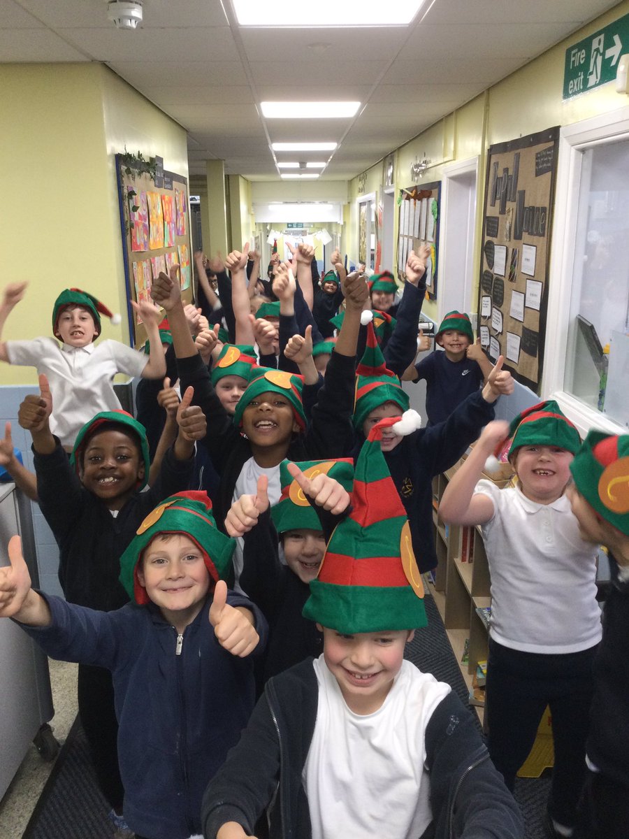 All ready for our Elf Run.