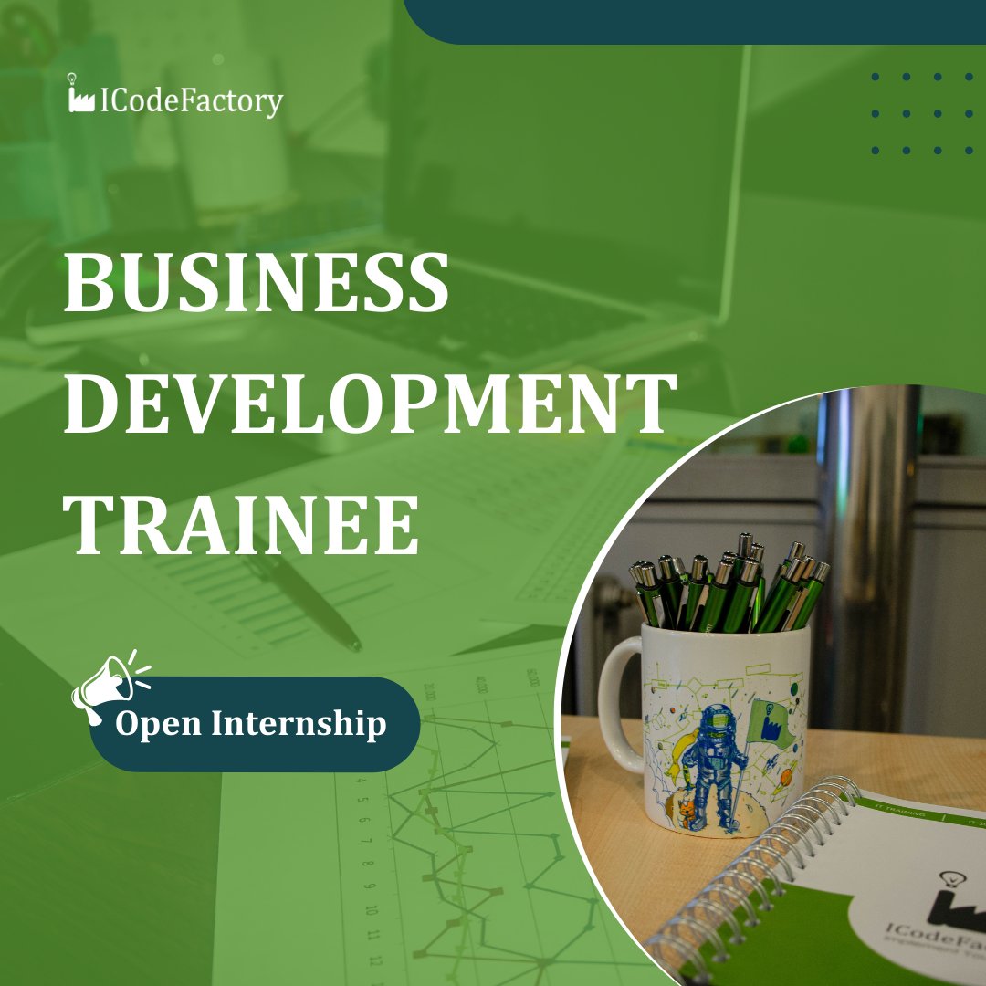 Internship Alert! 🚀

Your next career step can start today. If you're eager to learn, grow, and gain hands-on experience in business development, find out more at: bit.ly/ICodeFactoryBu… 💼

#ICodeFactory #Internship
